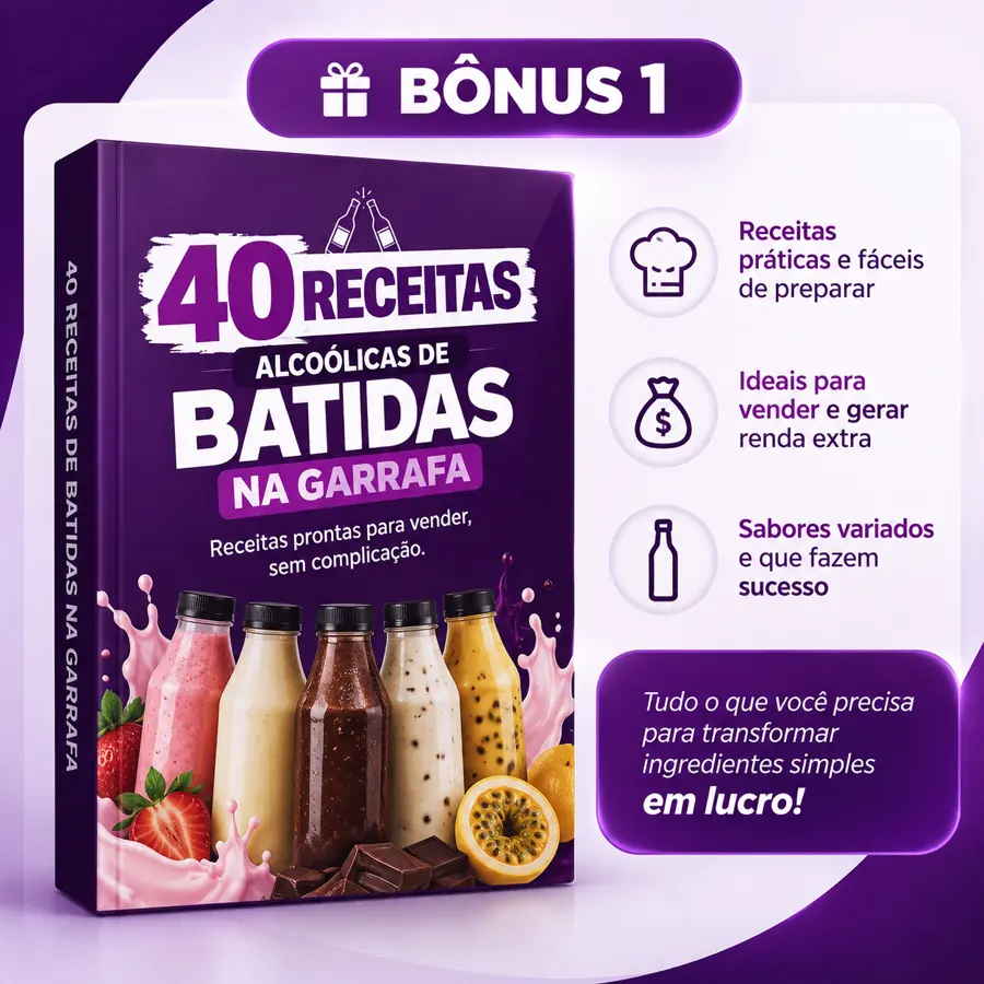 40 Receitas Alcoólicas de Batidas na Garrafa